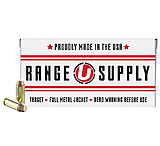 Underwood Ammo Range Supply 10mm 180 grain FMJ Brass Pistol Ammo, 50 Rounds, 297