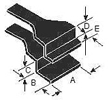 Image of Uni-Fit Wafer Tweezers, Z-Shaped, Grooved Gripping Edge, Uni-Fit 191-5T-SA