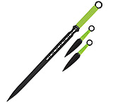 Image of United Cutlery Black Legion Undead Slayer 27in Sword and 6.5in Throwing Knife Set