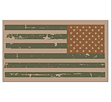 Image of United States Tactical Stickers - Reverse USA Combat Flag