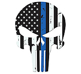 Image of United States Tactical Stickers - Thin Blue Line Skull