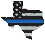 Image of United States Tactical Stickers - Thin Blue Line Texas Flag