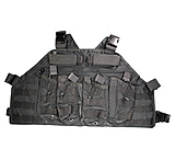 Image of US Palm AK Attack Rack V2 AK47 Four Mag Chest Rig With Custom Level IIIA Soft Armor Insert Black USP00400278