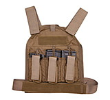 Image of US Palm Defender 308 Soft Armor Plate Carrier With Two Level IIIA Soft Armor Panel X-Large 11 X 13.5 Inch Panel Maximum Waist 60 Inches Coyote Tan USP00400639