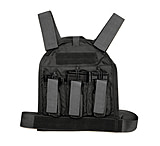 Image of US Palm Defender 308 Soft Armor Plate Carrier With Two Level IIIA Soft Armor Panel X-Large 11 X 13.5 Inch Panel Maximum Waist 60 Inches Black USP00400638