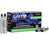 UTM Target Ammunition 5.56x45mm NATO/.223 Remington 55 Grain Plastic Projectile Aluminum Cased Rifle Ammunition