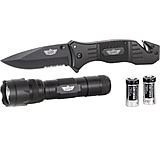 Image of UZI First Responder Combo 110 Lumen Flashlight and Linerlock Knife
