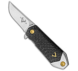Image of V NIVES KillaBite Black Carbon Fiber/Titanium Frame Lock Knife 1.5 Satin 39886B35