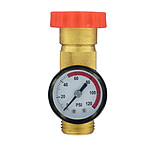 Image of Valterra A01-1124VP Brass Water Regulator/Gauge Combo, Carded