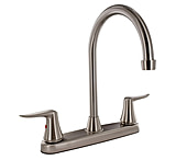 Image of Valterra PF221403 Pf221403 Faucet 8in Deck Brushed Nickel Hi Arc Spout 2 Handle