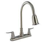 Image of Valterra PF221404 Pf221404 Faucet 8in Deck Brushed Nickel Hi Arc Spout Pull Down 2 Handle