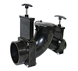 Image of Valterra T80 Rotating Valve Double Ell 3in Hub x 1 1/2in.Hub x 3in Bayonet