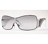 Image of Versus Sunglasses VR5029 - Shiny Black / Silver Frame w/ Gray Gradient Lens