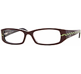 Image of Versus VR8059-573-5215 Eyeglasses with No Line Progressive Rx Prescription Lenses Top Brown On Transparent Gray Frame
