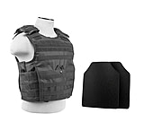 Image of Vism Expert Plate Carrier Vest w/2 10x12in Level IIIA Shooters Cut Hard Ballistic Panels