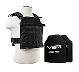 Image of Vism Fast Plate Carrier w/2 10x12in Level III and PE Shooters Cut Hard Ballistic Plates
