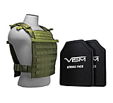 Image of Vism Larger Fast Plate Carrier w/2 11x14in Level III and PE Shooters Cut Hard Ballistic Plates