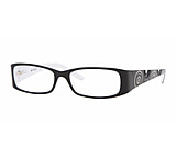 Image of Vogue VO2593 SV Prescription Eyeglasses: Top Dark Violet/Violet Strip. Frame / 50 mm Prescription Lenses