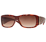 Image of Vogue VO2521S Progressive Sunglasses: Striped Brown/Light Brown Frame / 58 mm Prescription Lenses