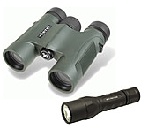 Image of Vortex Diamondback 10x28 Center Focus Binocular w/ Surefire Tactical LED 6PX Flashlight