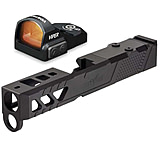 Image of Vortex Viper 1x24mm 6 MOA Red Dot Sight, Black, Viper Red Dot and TRYBE Defense Pistol Slide, Glock 26, Gen 3/4, Viper Cut, Version 2, Black Cerakote