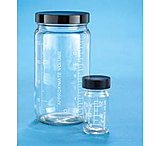 Image of VWR AC Medium Round Bottles, Clear, Wide Mouth, Graduated VW5810858B Bottles Only
