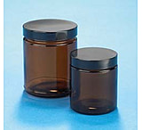Image of VWR Amber Glass Jars, Wide Mouth VW5420663V21 Convenience Packs With Caps Attached