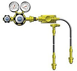 Image of VWR Cylinder Manifolds for High-Purity Noncorrosive and Corrosive Gases 4702637 Brass Protocol Stations For One Cylinder