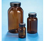 Image of VWR Packers, Amber, Wide Mouth VW5220438C26 Bulk Packs With Unattached Caps In Bags
