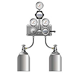 Image of VWR SG-900 Semiautomatic Switchover Manifolds for Noncorrosive and Corrosive Gases 4702675 Chrome-Plated Brass Manifolds