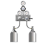 Image of VWR SG-900 Semiautomatic Switchover Manifolds for Noncorrosive and Corrosive Gases 4702667 Chrome-Plated Brass Manifolds
