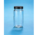 Image of VWR Standard Bottles, Clear, Wide Mouth VW5310448C26 Bulk Packs With Unattached Caps In Bags