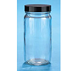 Image of VWR Straight-Sided Glass Jars, Wide Mouth VW5513289C81 Bulk Packs With Unattached Caps In Bags