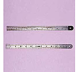 Image of Walter Stern 12-Inch Two-Sided Ruler 605-070 Ruler Flexible Stls Steel 12IN