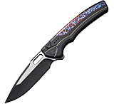 Image of We Knife Co Ltd Exciton Button Lock Flame