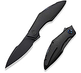 Image of We Knife Co Ltd Weknife Krait Snake Flipper Knife Black Titanium Handle