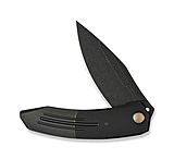 Image of We Knife Co Ltd Weknife Sine Wave Flipper Knife Black Titanium Handle