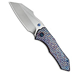 Image of We Knife Co Ltd WE High-Fin XL Frame Lock Knife Diamond Pattern Flamed Titanium 3.5 Satin 08231864