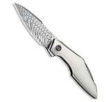 Image of We Knife Co Ltd WE Knife Co. Krait Snake Nested Liner Lock Knife Gray Ti 3.3 Fafnir Damasteel F7035845