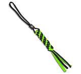 Image of We Knife Co Ltd WE Knife Co. Tied Paracord Lanyard w/ Black Titanium Bead Green/Black 89BEE6A9