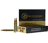 Weatherby Select Plus .338 RPM 225 Grain Hornady Interlock Brass Cased Centerfire Rifle Ammunition