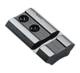 Weaver Top Mount Aluminum Base, 2 Piece Gloss Black for Winchester 94 Angled Eject, Front, 48094