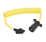 Image of Wesbar 7-Way Trailer To 5-Way Flat Car End Coiled Jumper w/ 8ft Cable