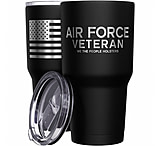 Image of We the People Holsters Air Force Vet + American Flag Stainless Steel Tumbler 84CD02AD