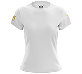 Image of We the People Holsters Basic - White + Gold Women's Short Sleeve Shirt 9ACEB409