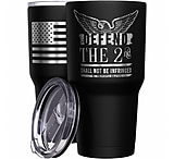 Image of We the People Holsters Defend the 2nd Amendment + American Flag Stainless Steel Tumbler A33C1D1F