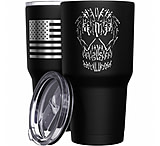 Image of We the People Holsters Gun Skull Stainless Steel Tumbler 0393767B