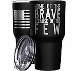 Image of We the People Holsters Home of the Brave + American Flag Stainless Steel Tumbler 10DD2099