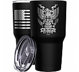 Image of We the People Holsters WTP Heraldic Eagle + American Flag Stainless Steel Tumbler E9BA1113