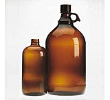 Image of Wheaton Safety-Coated Bottles, Amber, Narrow Mouth, Wheaton 220926 Bottles Only, Case of 12